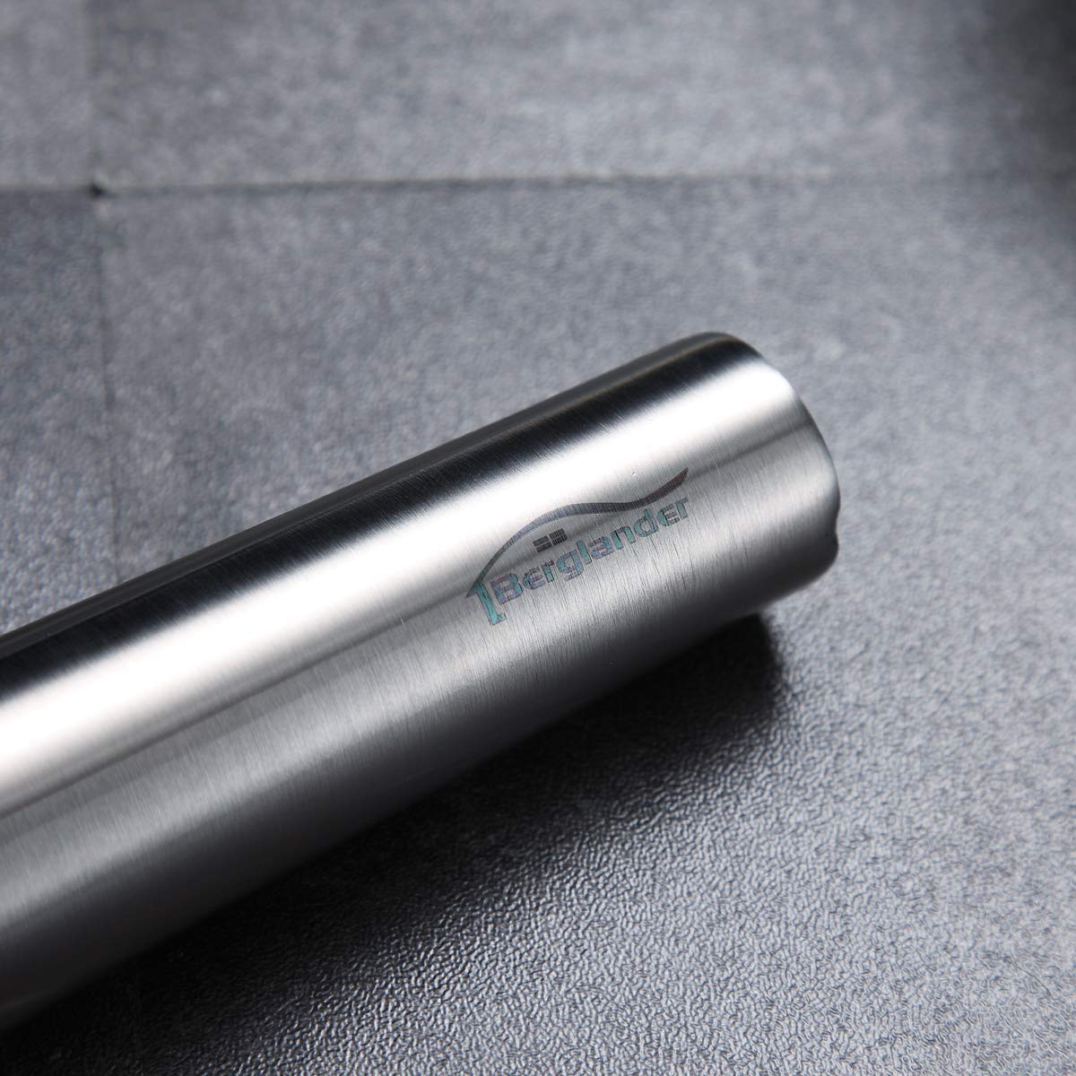 Stainless Steel Rolling Pin, Matte Finish 16.7 Inches, Berglander Rolling Pin For Baking Pizza Dough, Pie, Cookie, Essential Kit